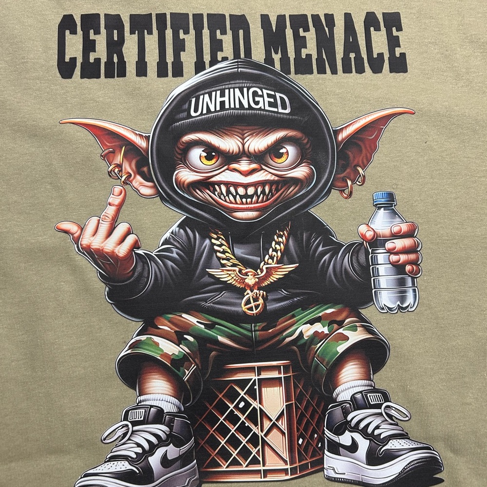 Graphic Tee with Mischievous Character